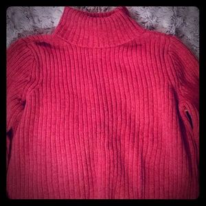 Cherokee womens ribbed turtleneck sweater sz L